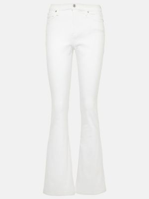 Skinny džíny s vysokým pasem 7 For All Mankind bílé