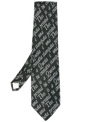 Krawat Moschino Pre-owned, сzarny