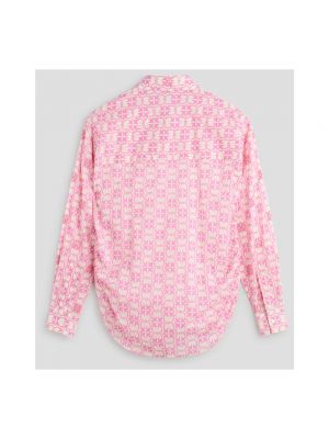 Camisa con bordado de muselina Pinko rosa