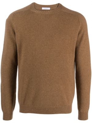 Džemper od kašmira Boglioli smeđa