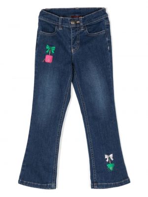 Flared jeans for piger Aigner Kids blå