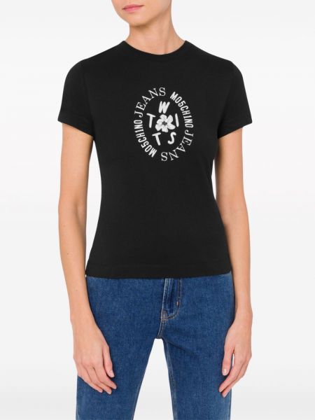 T-shirt en coton à imprimé Moschino Jeans
