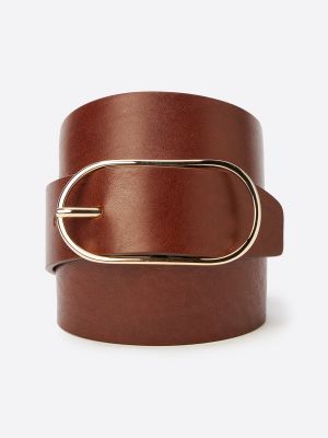 Cinturón de cuero Maison Boinet marrón