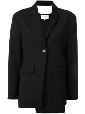 Asymmetrisk montert lang blazer Enföld svart