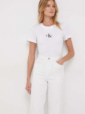 Тениска Calvin Klein Jeans бяло