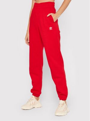 Kalhoty Adidas, červená