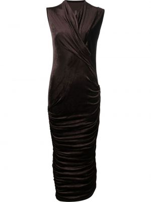 Sukienka Rick Owens Lilies - Brązowy