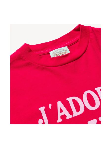 Camiseta de algodón manga corta Aries rojo