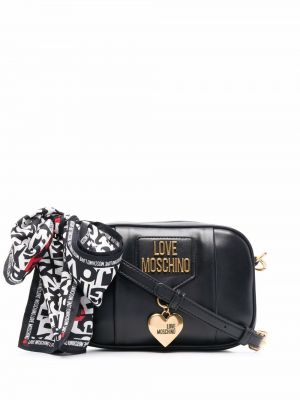 Lær skuldervesker Love Moschino svart