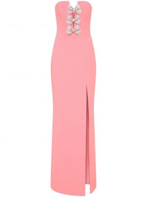 Večernja haljina s mašnom Rebecca Vallance ružičasta