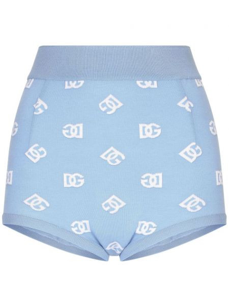 Broderet shorts Dolce & Gabbana blå