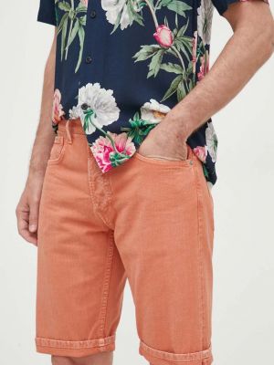 Kratke traper hlače Pepe Jeans narančasta