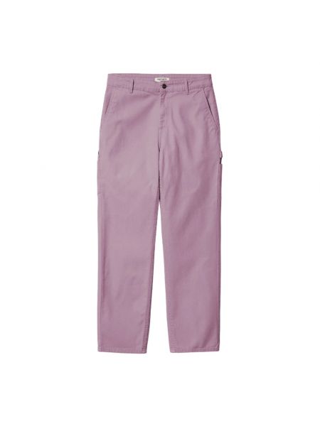 Spodnie Carhartt Wip różowe