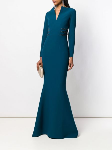 Vestido de noche Safiyaa azul