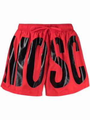 Trykt shorts Moschino rød