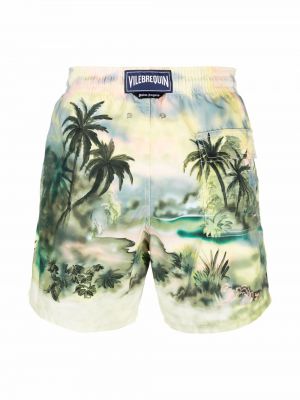 Shorts mit print Palm Angels grün