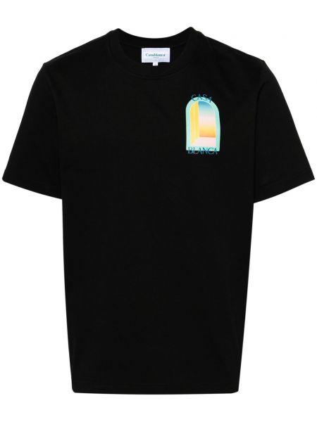 Bavlnené tričko Casablanca čierna