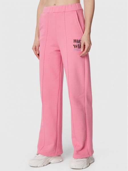 Спортивные штаны свободного кроя Femi Stories розовые