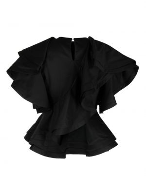 Bluzka bawełniana Palmer / Harding czarna