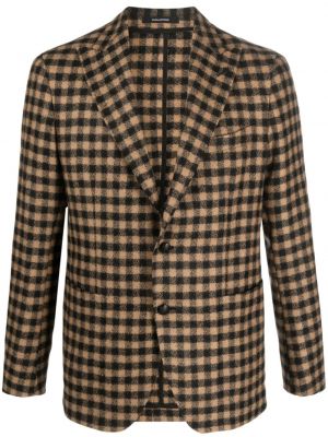 Karierter woll blazer mit print Tagliatore