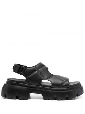 Prošívané sandály Karl Lagerfeld černé