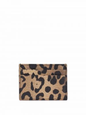 Portefeuille à imprimé léopard Dolce & Gabbana