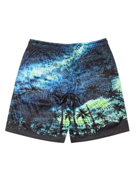 Shorts mit print mit tropischem muster Ksubi blau