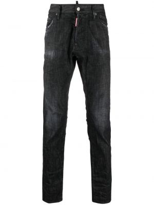 Skinny fit-jeans Dsquared2 svart