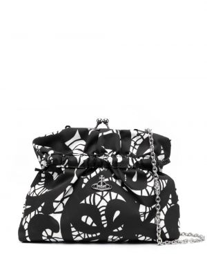 Čipkovaná listová kabelka s potlačou Vivienne Westwood