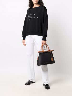 Sweatshirt mit print Maison Margiela schwarz