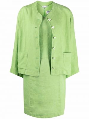 Šaty Chanel Pre-owned, zelená