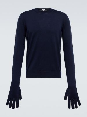 Vlněný svetr Loewe modrý