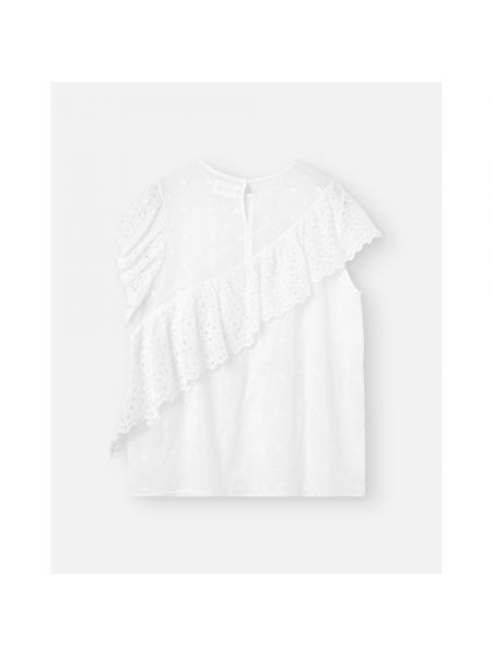 Blusa de algodón con volantes Isabel Marant blanco