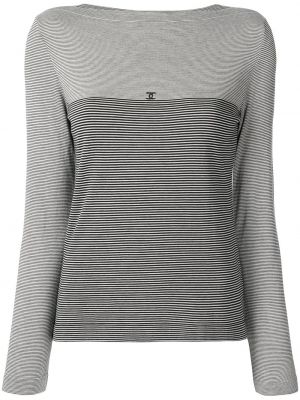 Blusa a rayas Chanel Pre-owned gris