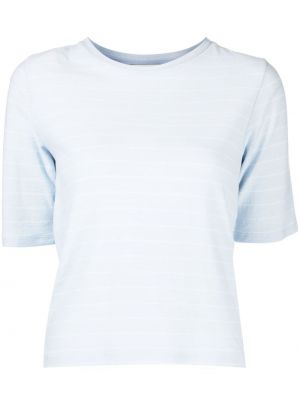 T-shirt à rayures avec manches courtes Vince bleu