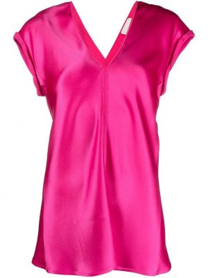 Блуза с v-образно деколте Alysi розово