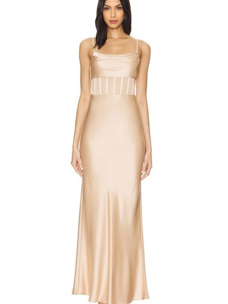 Robe longue Alice + Olivia beige