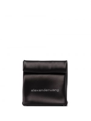 Geantă plic de mătase Alexander Wang negru
