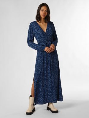 Sukienka z wiskozy Mbym niebieska