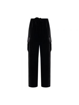 Pantaloni cargo in velluto T By Alexander Wang nero