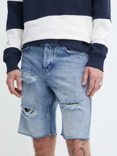 Džínové šortky Karl Lagerfeld Jeans modré