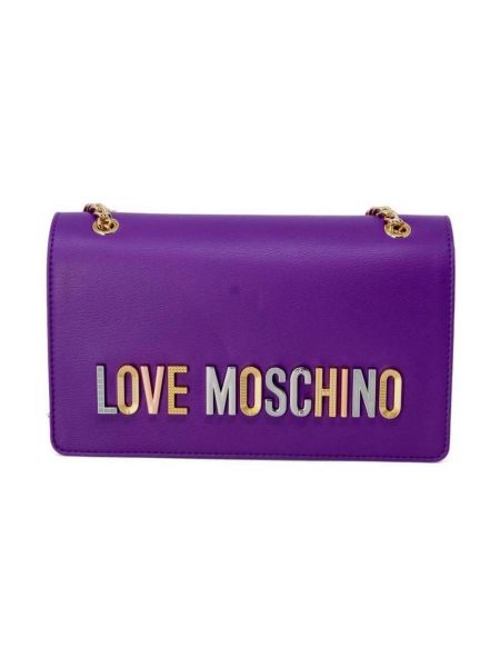 Torba na ramię Love Moschino fioletowa