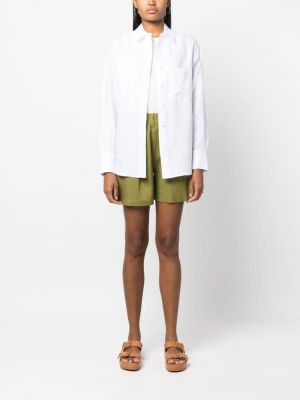Lininė marškiniai Calvin Klein balta