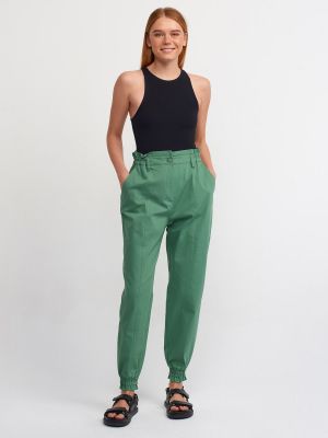 Kalhoty Dilvin zelené