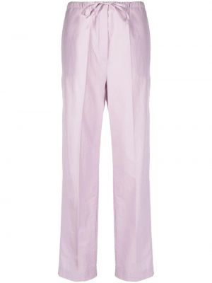 Ravne hlače Toteme vijolična