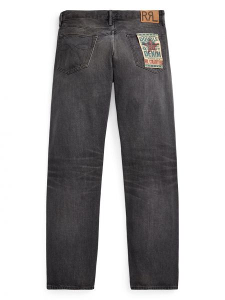 Jeans skinny taille haute slim Ralph Lauren Rrl gris