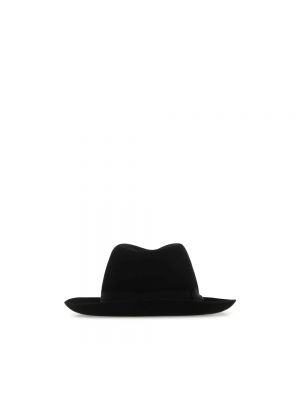 Sombrero de fieltro Borsalino negro