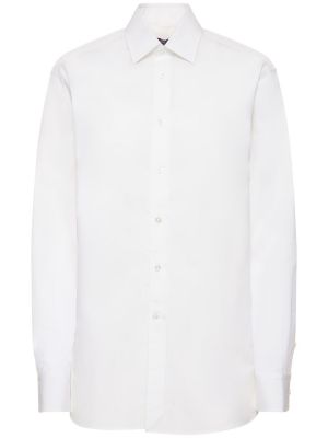 Памучна риза Ralph Lauren Collection бяло