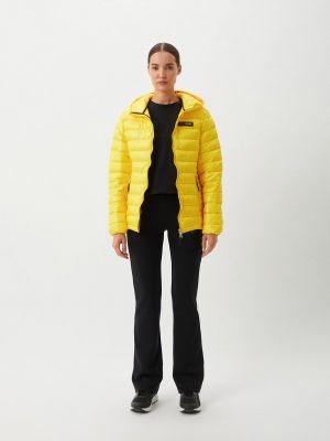 Спортивная утепленная демисезонная куртка Plein Sport желтая