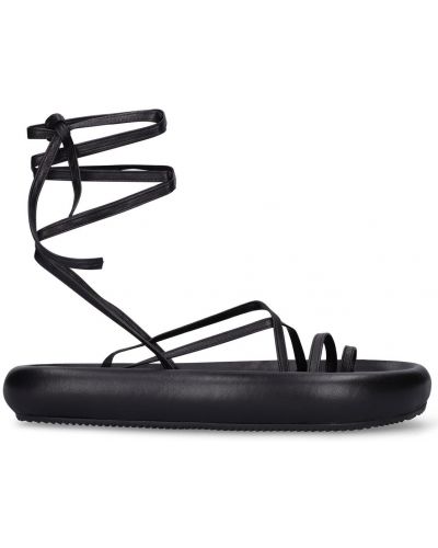 Sandale cu șireturi din piele din dantelă Isabel Marant